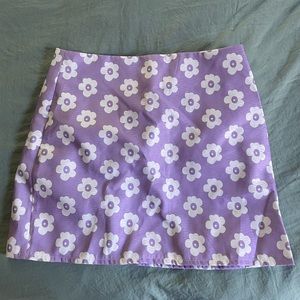 Purple Mini Skirt from Shein